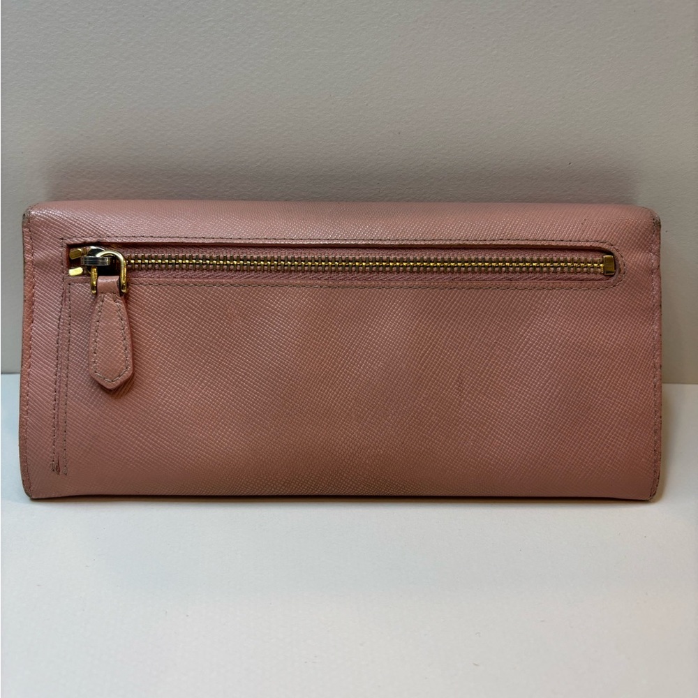 Prada Saffiono Fiocco Pink Bow Wallet Authentic - Picture 4 of 11
